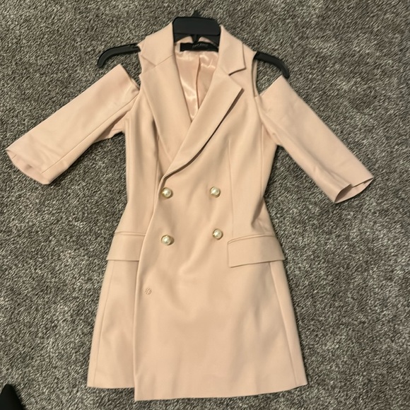 Zara pink blazer dress size x small - Picture 1 of 2